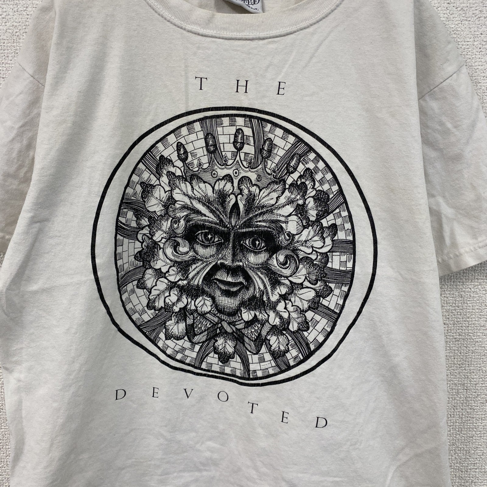 HOMEMADE BY THE DEVOTED　半袖プリントTシャツ　DEVOTED　白　ホワイト　Mサイズ　　古着