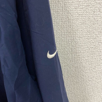 NIKE　ナイキ　ナイロンジャケット　プルオーバー　無地　刺繡ロゴ　紺　ネイビー　2XLサイズ