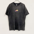 HUF　ハフ　Worldwide　半袖プリントTシャツ　フェード　両面プリント　黒　ブラック　Lサイズ　古着