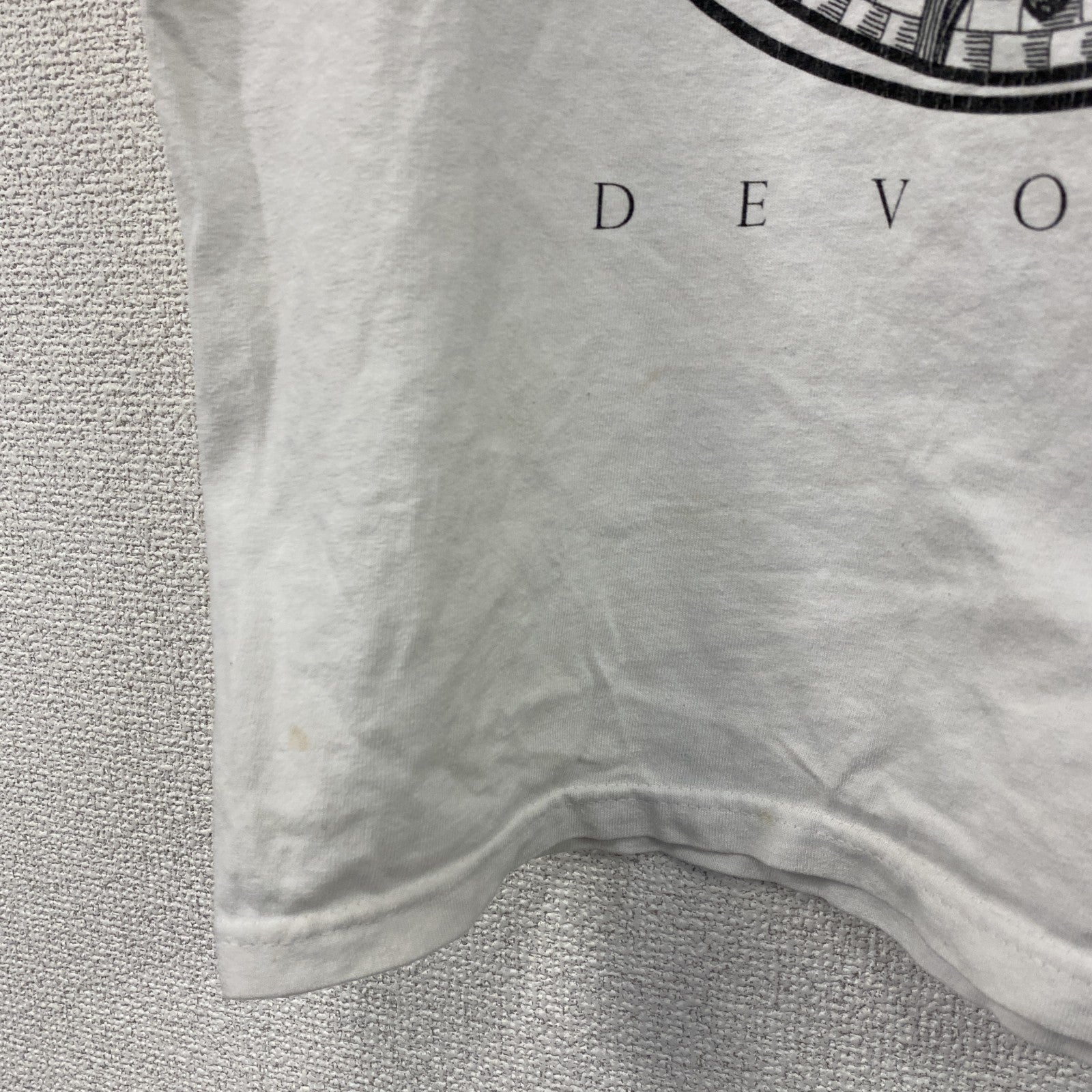 HOMEMADE BY THE DEVOTED　半袖プリントTシャツ　DEVOTED　白　ホワイト　Mサイズ　　古着