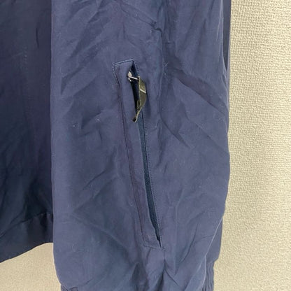 NIKE　ナイキ　ナイロンジャケット　プルオーバー　無地　刺繡ロゴ　紺　ネイビー　2XLサイズ