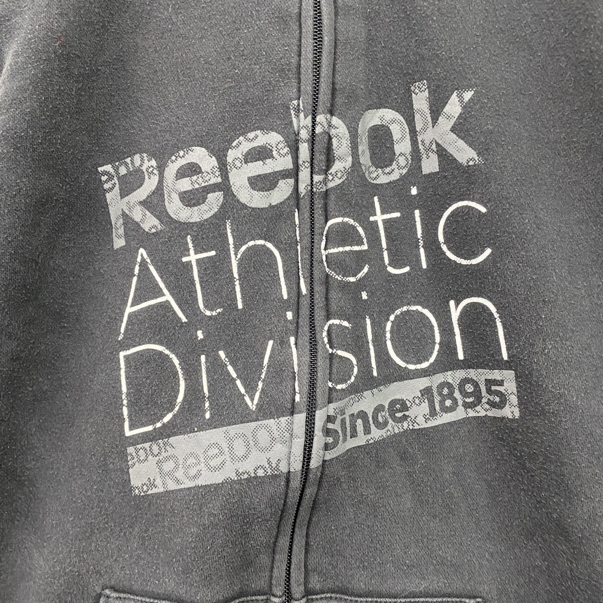 Reebok　リーボック　フルジップスウェットジャケット　黒　ブラック　Lサイズ トレーナー スウェットトップス メンズ 古着