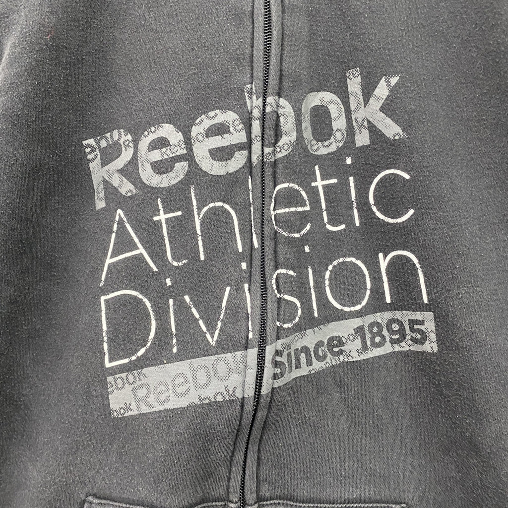Reebok　リーボック　フルジップスウェットジャケット　黒　ブラック　Lサイズ　古着