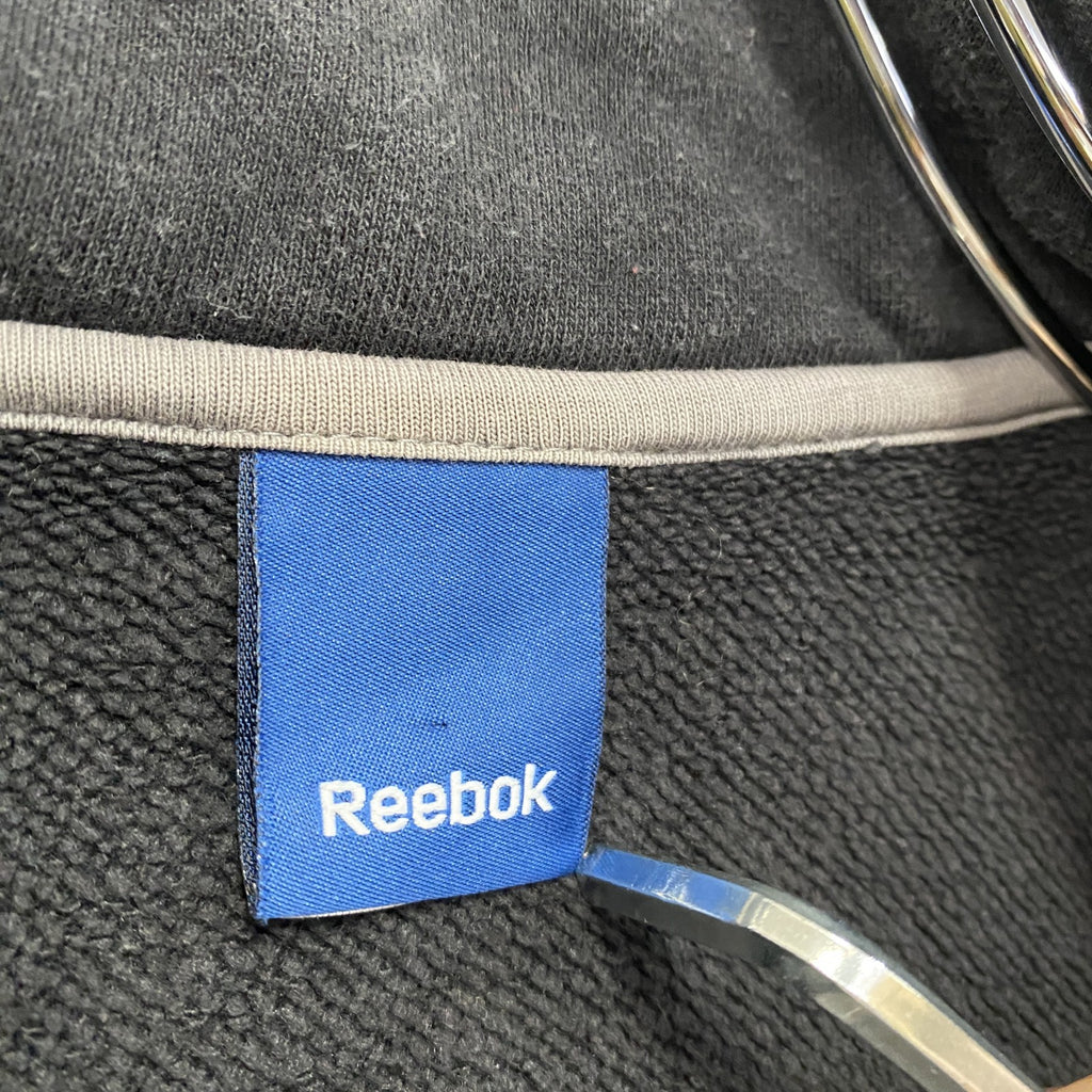 Reebok　リーボック　フルジップスウェットジャケット　黒　ブラック　Lサイズ　古着