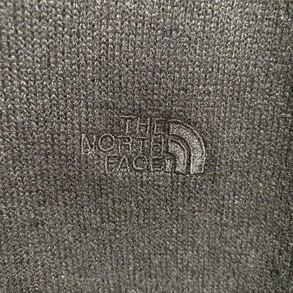 古着 used　THENORTHFACE　長袖ハーフジップパーカー　プルオーバー　ワンポイント刺繡　黒　秋冬服　Mサイズ