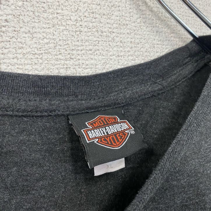 HARLEY DAVIDSON　ハーレーダビッドソン　半袖プリントTシャツ　黒　ブラック　XLサイズ