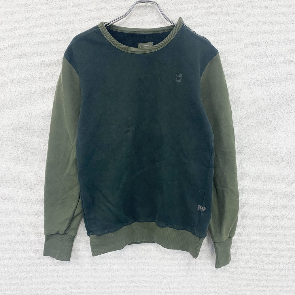 G-Star RAW　ジースターロゥ　スウェット/トレーナー　緑　グリーン　Sサイズ　古着