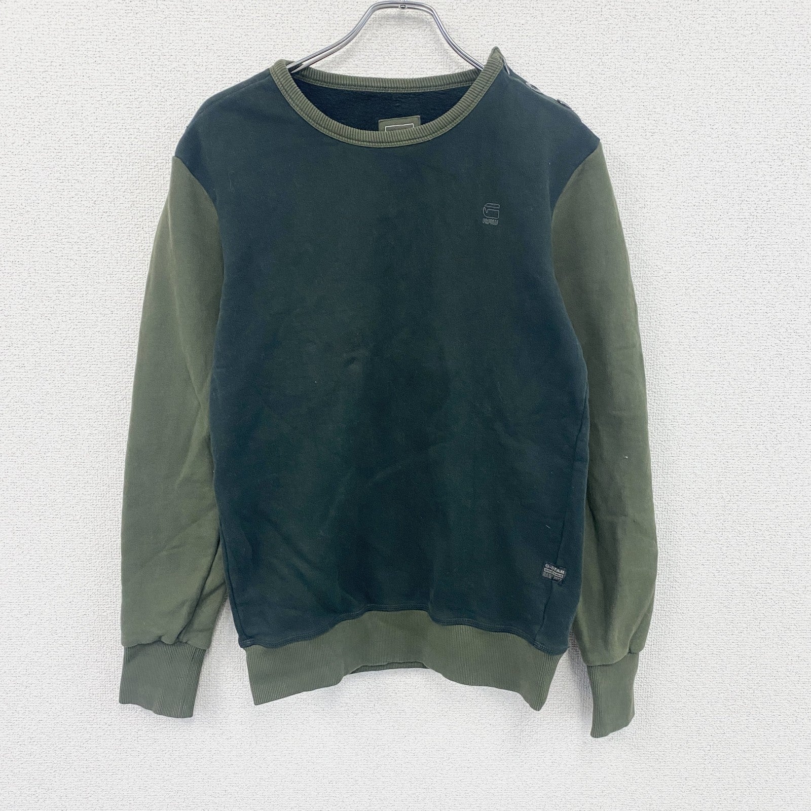G-Star RAW　ジースターロゥ　スウェット/トレーナー　緑　グリーン　Sサイズ　古着