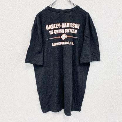 HARLEY DAVIDSON　ハーレーダビッドソン　半袖プリントTシャツ　黒　ブラック　XLサイズ