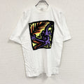 ～90s　半袖プリントイラストTシャツ　シングルステッチ　ワニ　ヴィンテージ　白　ホワイト　Mサイズ　古着