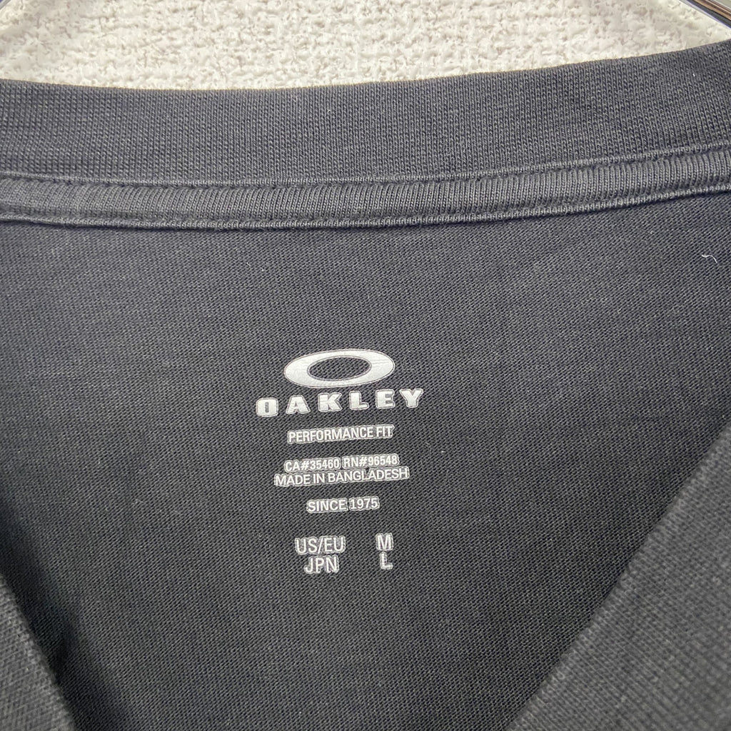 OAKLEY　オークリー　長袖Tシャツ/ロンT　黒　ブラック　Lサイズ　古着