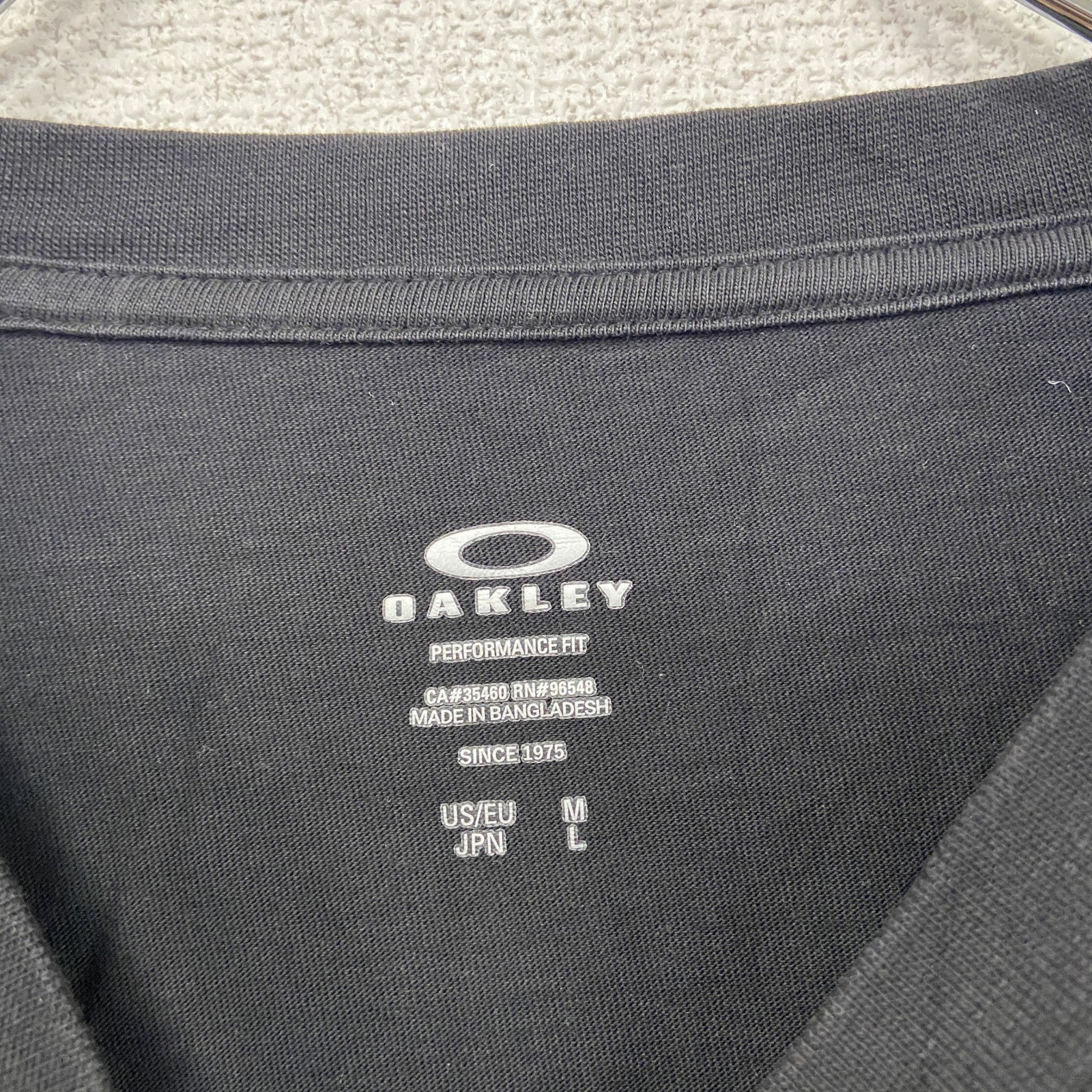 OAKLEY　オークリー　長袖Tシャツ/ロンT　黒　ブラック　Lサイズ　古着