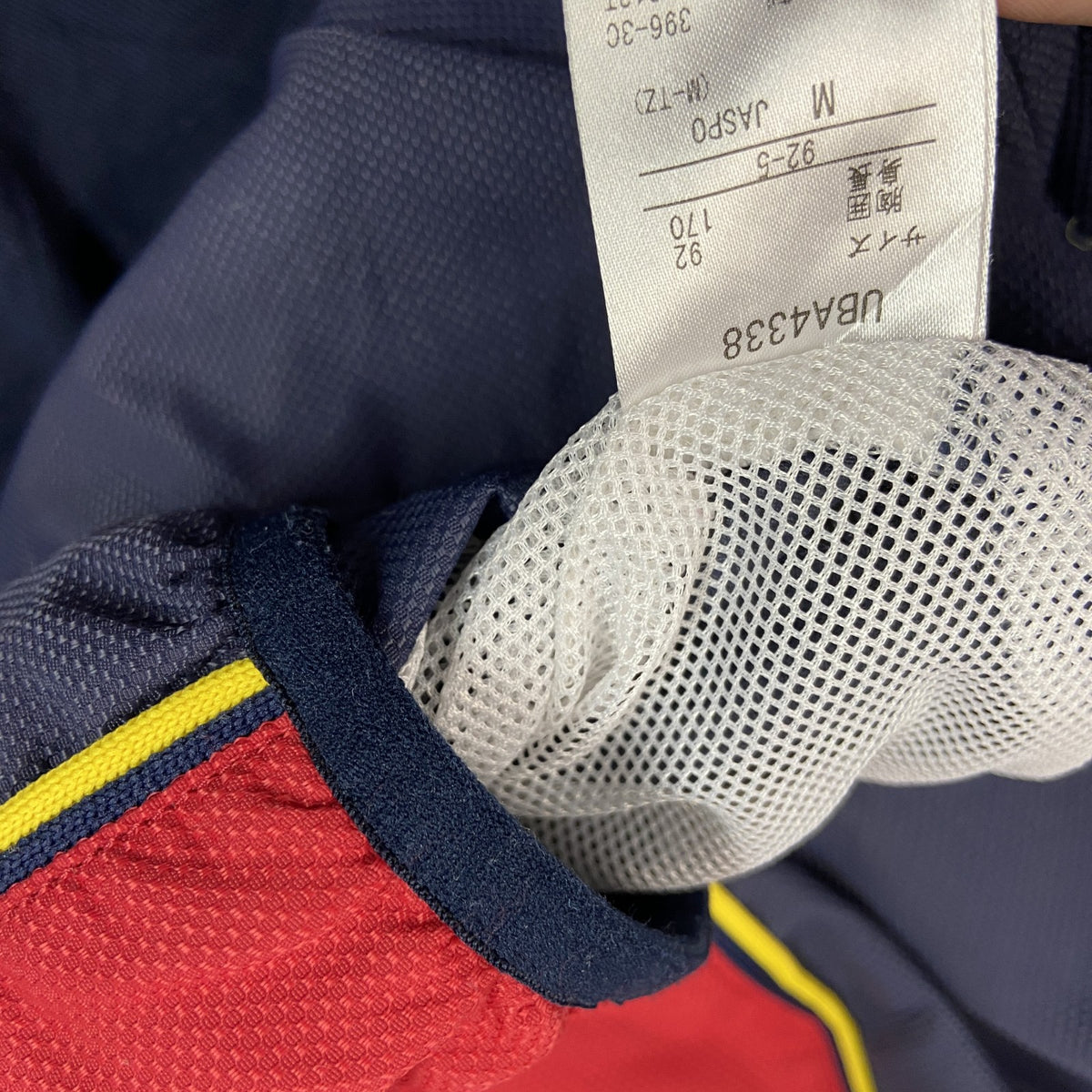 UMBRO　アンブロ　プルオーバージャケット　ピステ　デカロゴ　紺　ネイビー　Mサイズ　古着