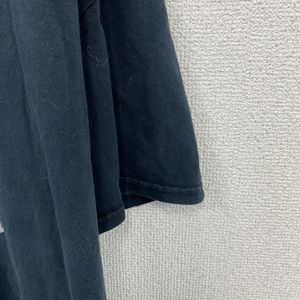 FREI WILD　フレイワイルド　半袖プリントTシャツ　バンドT　紺　ネイビー　XLサイズ　　古着