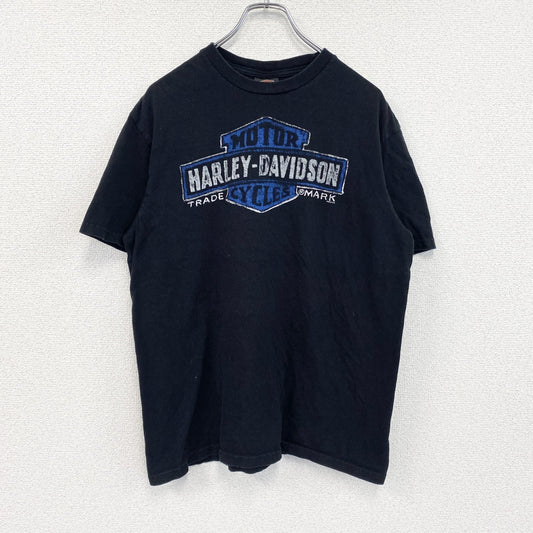 HARLEY DAVIDSON　ハーレーダビッドソン　半袖プリントTシャツ　黒　ブラック　Lサイズ