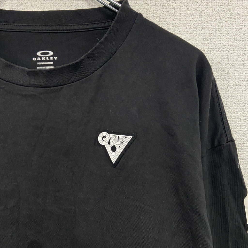 OAKLEY　オークリー　長袖Tシャツ/ロンT　黒　ブラック　Lサイズ　古着