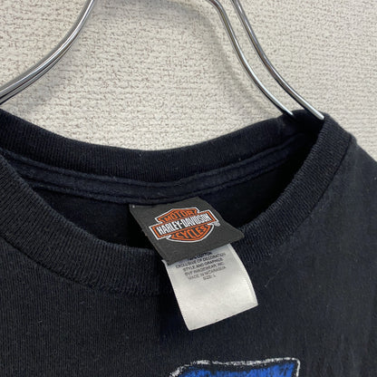HARLEY DAVIDSON　ハーレーダビッドソン　半袖プリントTシャツ　黒　ブラック　Lサイズ