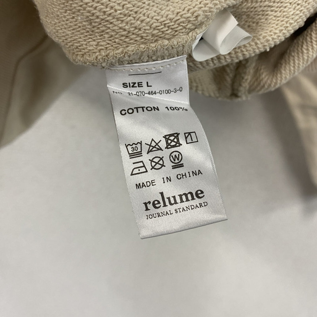 JOURNAL STANDARD relume　DREAMWORKS　スウェット/トレーナー　ベージュ　Lサイズ　古着