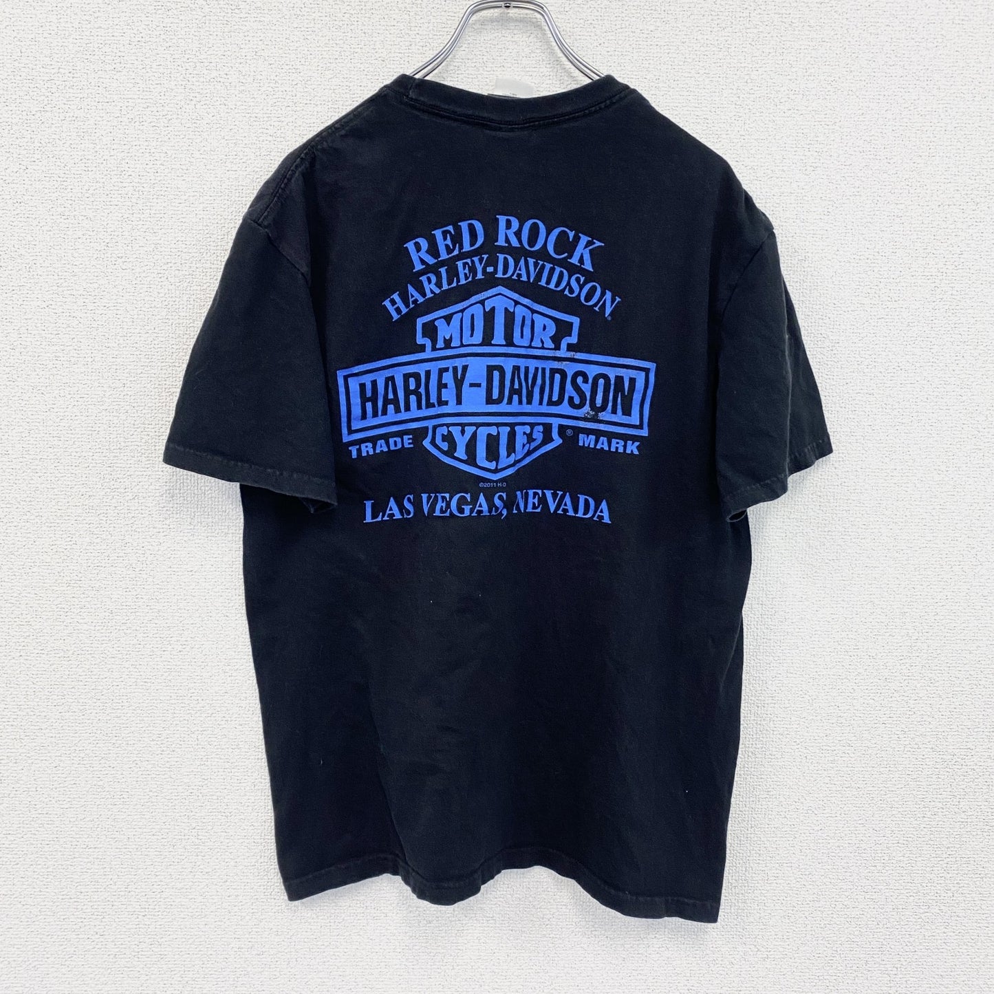 HARLEY DAVIDSON　ハーレーダビッドソン　半袖プリントTシャツ　黒　ブラック　Lサイズ