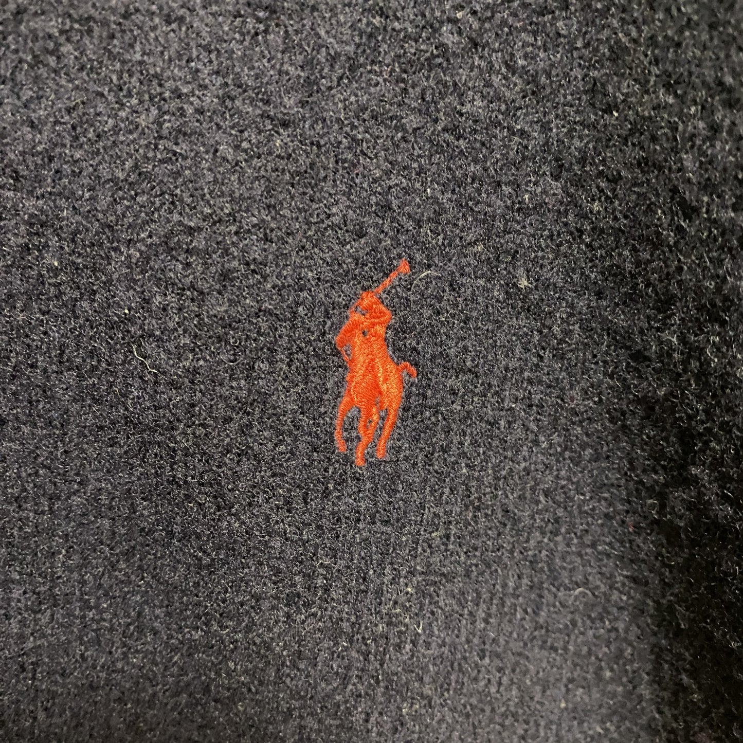 古着 used　PolobyRalphLauren　ポロバイラルフローレン　長袖Vネックニット　セーター　ネイビー　XLサイズ