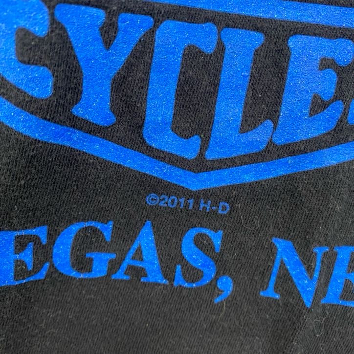 HARLEY DAVIDSON　ハーレーダビッドソン　半袖プリントTシャツ　黒　ブラック　Lサイズ