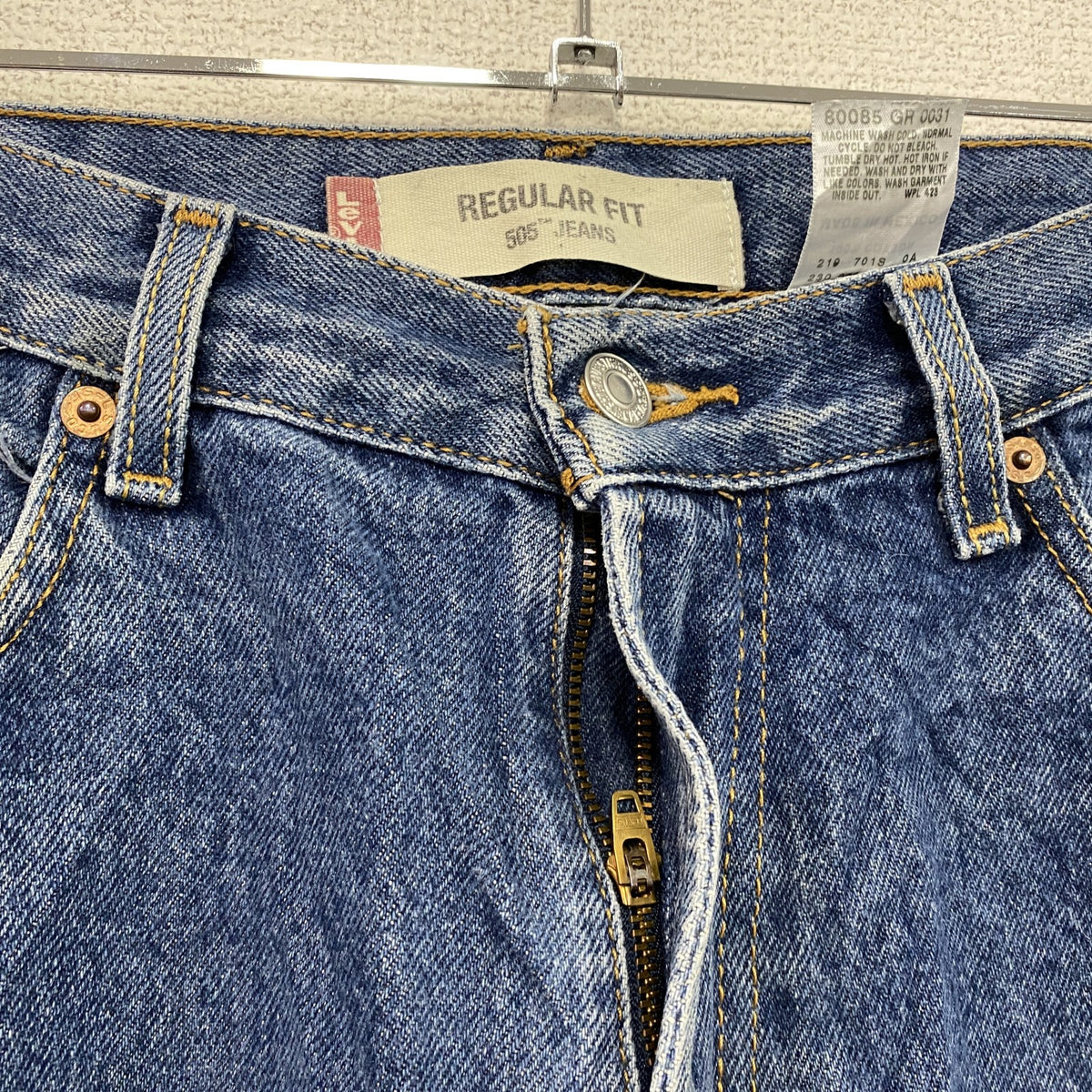 Levi's　リーバイス　505　デニムパンツ/ジーンズ　ジップフライ　インディゴ　W34サイズ　古着