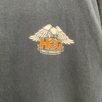 HARLEY DAVIDSON　ハーレーダビッドソン　半袖プリントTシャツ　黒　ブラック