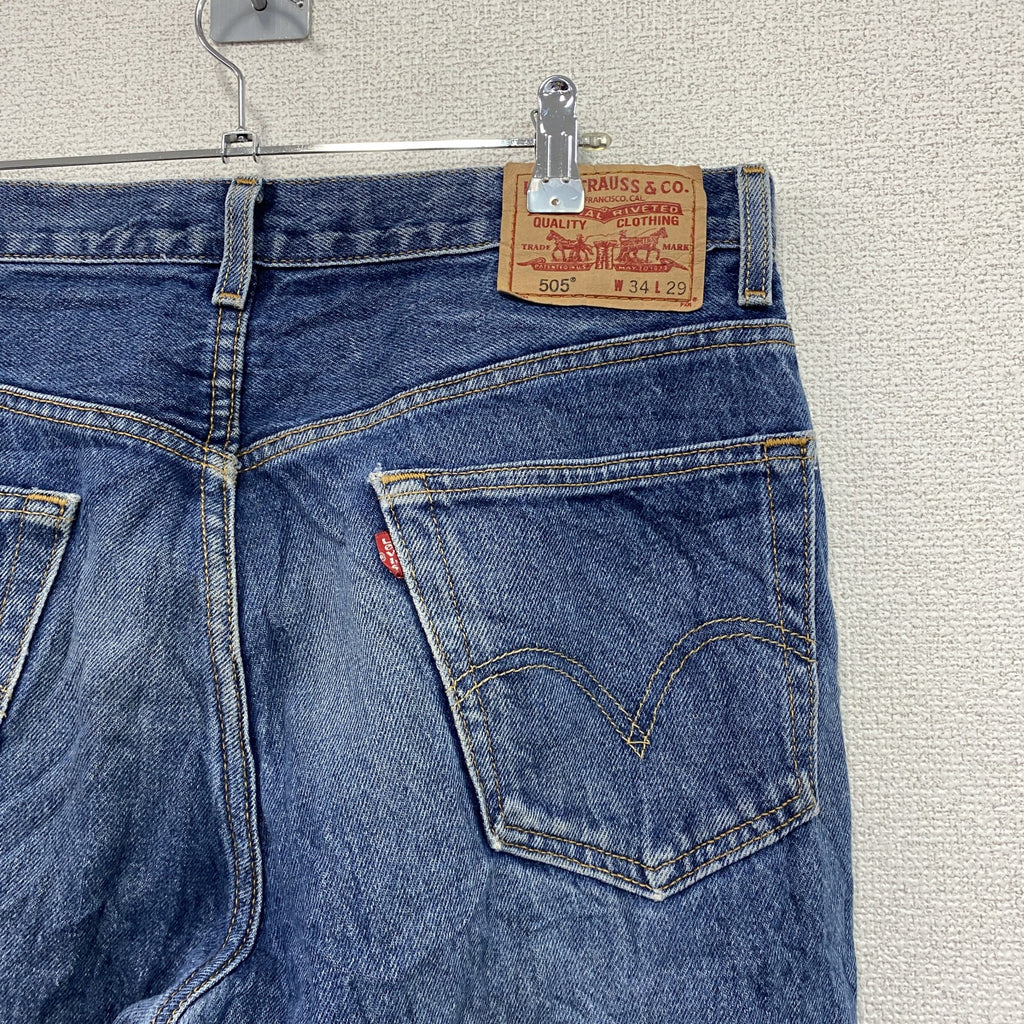 Levi's　リーバイス　505　デニムパンツ/ジーンズ　ジップフライ　インディゴ　W34サイズ　古着