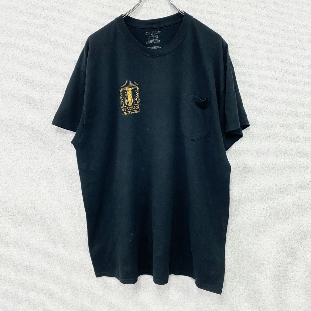 GILDAN　ギルダン　半袖Tシャツ　WESTROCK COFFEE COMPANY　企業T　黒　ブラック　古着