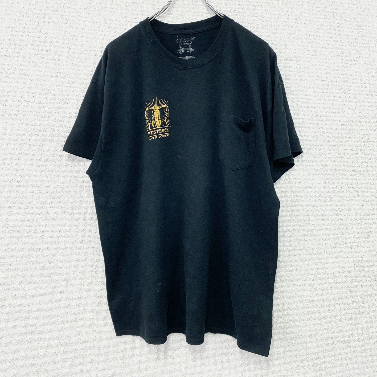 GILDAN　ギルダン　半袖Tシャツ　WESTROCK COFFEE COMPANY　企業T　黒　ブラック　古着