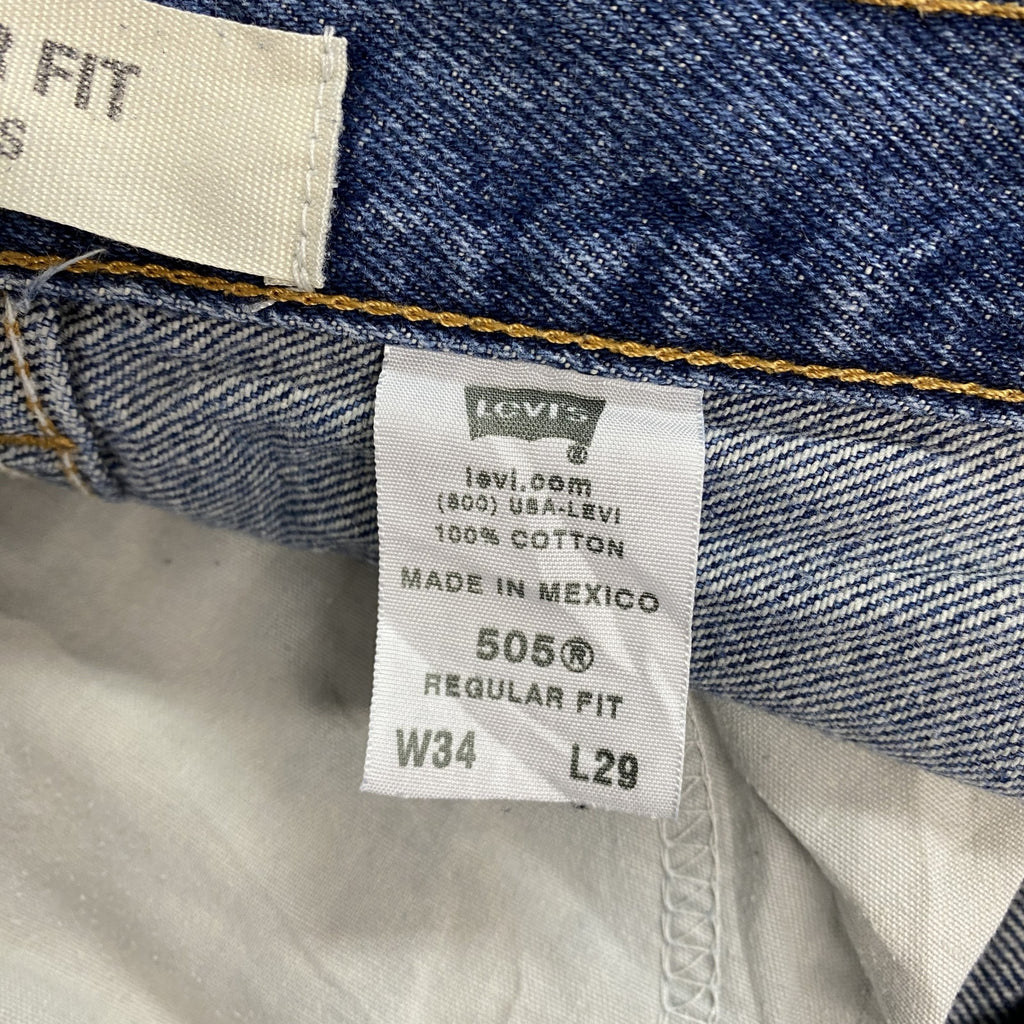 Levi's　リーバイス　505　デニムパンツ/ジーンズ　ジップフライ　インディゴ　W34サイズ　古着