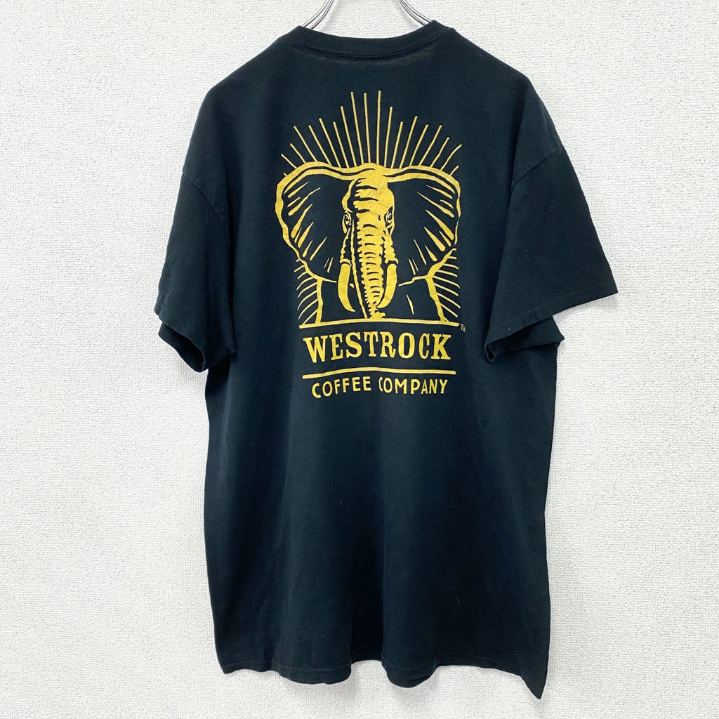 GILDAN　ギルダン　半袖Tシャツ　WESTROCK COFFEE COMPANY　企業T　黒　ブラック　古着