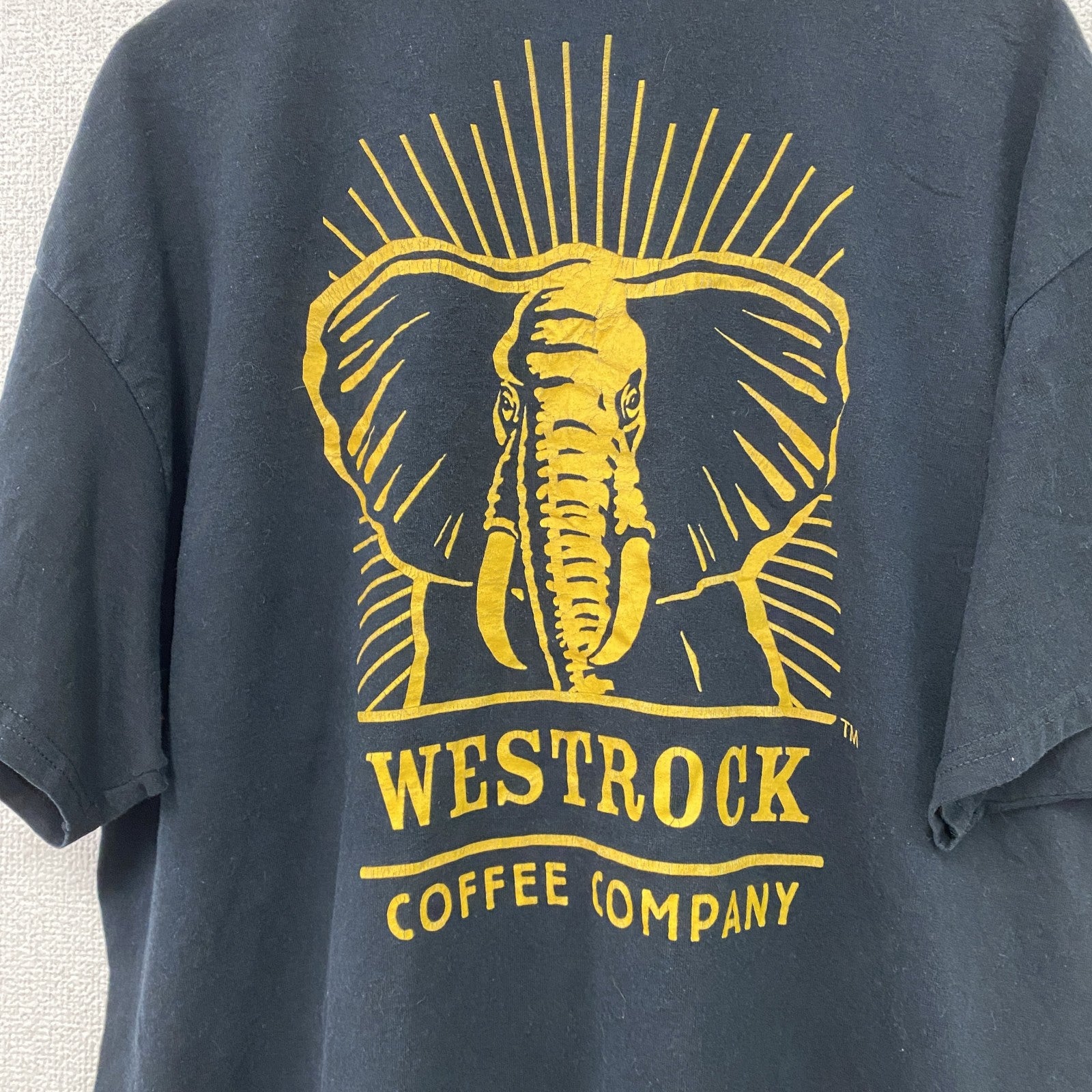 GILDAN　ギルダン　半袖Tシャツ　WESTROCK COFFEE COMPANY　企業T　黒　ブラック　古着