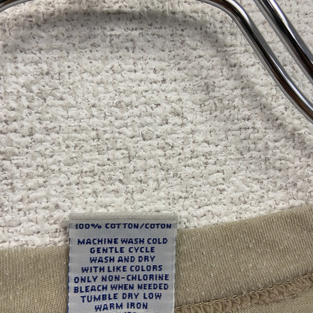 OLD NAVY　オールドネイビー　半袖プリントTシャツ　カンボジアアンコールワット　ベージュ　Lサイズ　古着