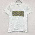 00s　Hanes　ヘインズ　半袖プリントTシャツ　ヴィンテージ　モノグラム　白　ホワイト　Sサイズ カットソー メンズ コットン 古着