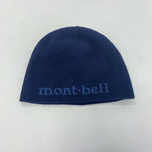 mont-bell　モンベル　ビーニー　ニットキャップ　デカロゴ　紺　ネイビー　S/Mサイズ　
