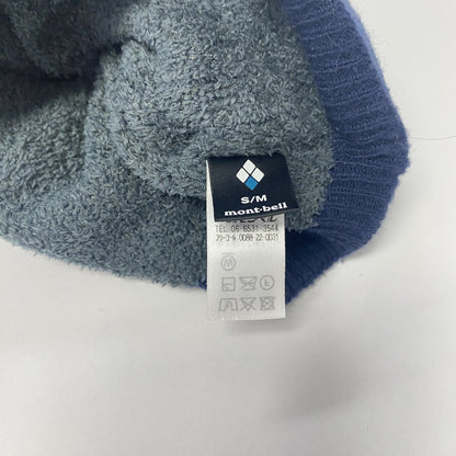 mont-bell　モンベル　ビーニー　ニットキャップ　デカロゴ　紺　ネイビー　S/Mサイズ　