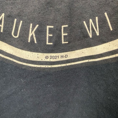 HARLEY DAVIDSON　ハーレーダビッドソン　長袖プリントTシャツ　黒　ブラック　Mサイズ