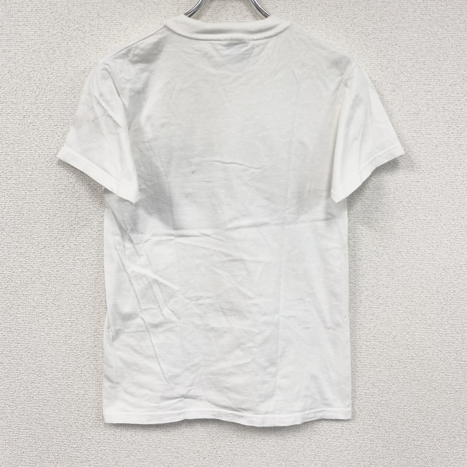 00s　Hanes　ヘインズ　半袖プリントTシャツ　ヴィンテージ　モノグラム　白　ホワイト　Sサイズ カットソー メンズ コットン 古着