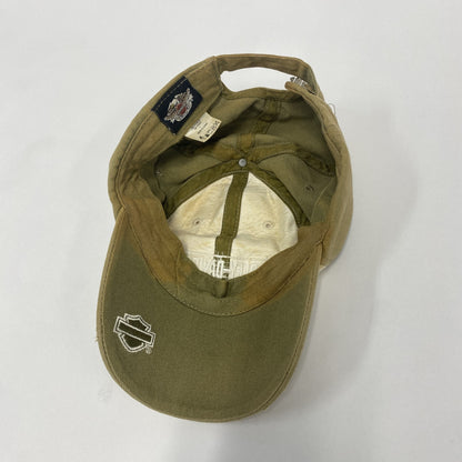 HARLEY DAVIDSON　ハーレーダビッドソン　6パネルキャップ　ベースボールキャップ　カーキ　