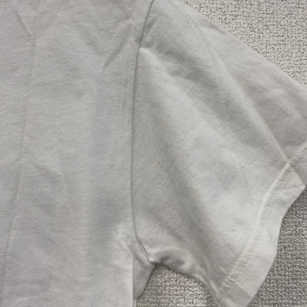00s　Hanes　ヘインズ　半袖プリントTシャツ　ヴィンテージ　モノグラム　白　ホワイト　Sサイズ カットソー メンズ コットン 古着