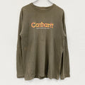 Carhartt　カーハート　長袖Tシャツ/ロンT　茶色　ブラウン　XLサイズ　古着