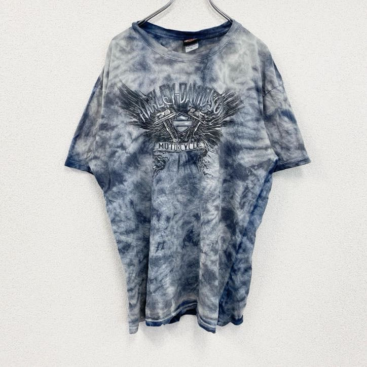 00s　HARLEY DAVIDSON　ハーレーダビッドソン　半袖プリントTシャツ　タイダイ　XLサイズ