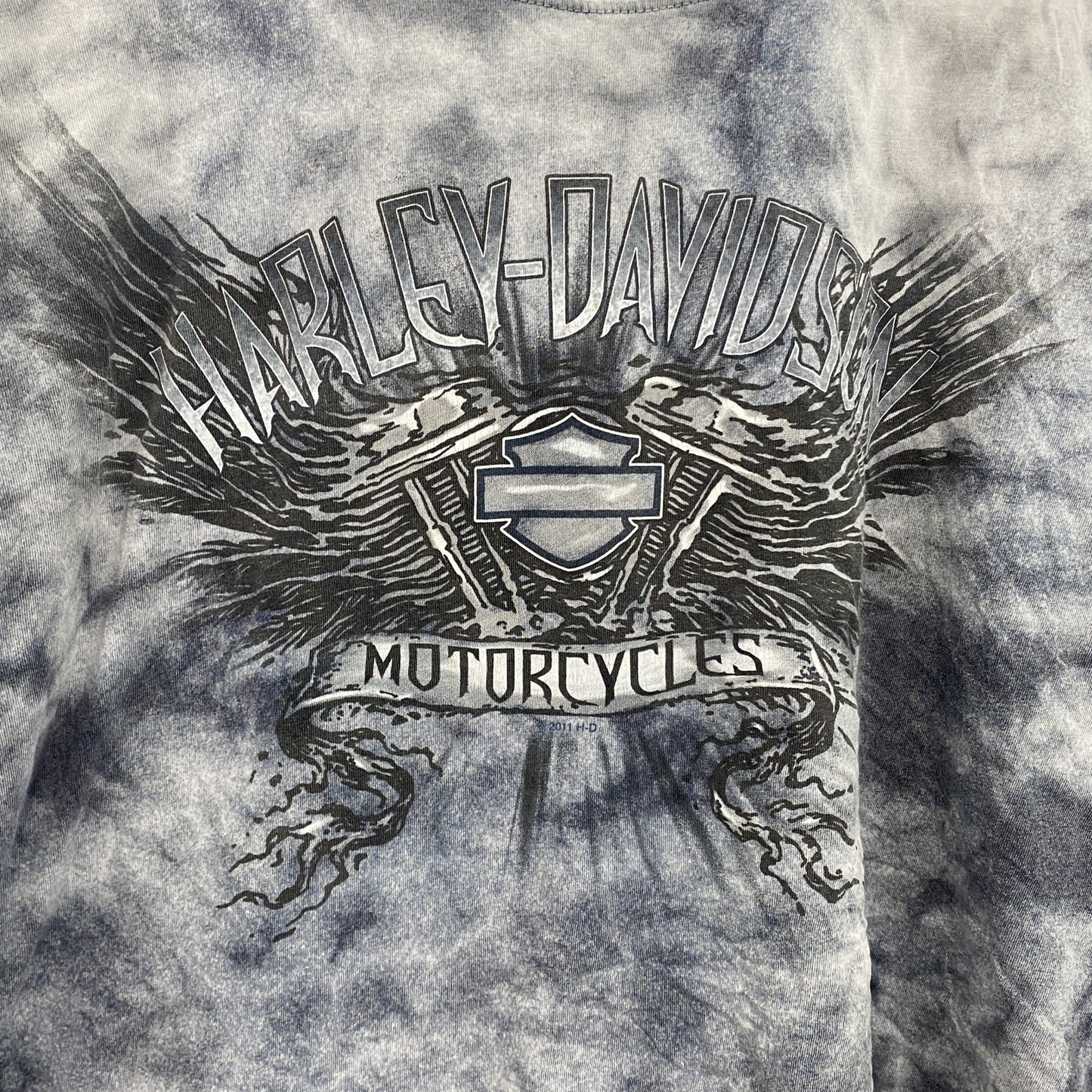 00s　HARLEY DAVIDSON　ハーレーダビッドソン　半袖プリントTシャツ　タイダイ　XLサイズ