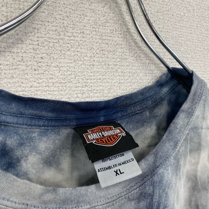00s　HARLEY DAVIDSON　ハーレーダビッドソン　半袖プリントTシャツ　タイダイ　XLサイズ