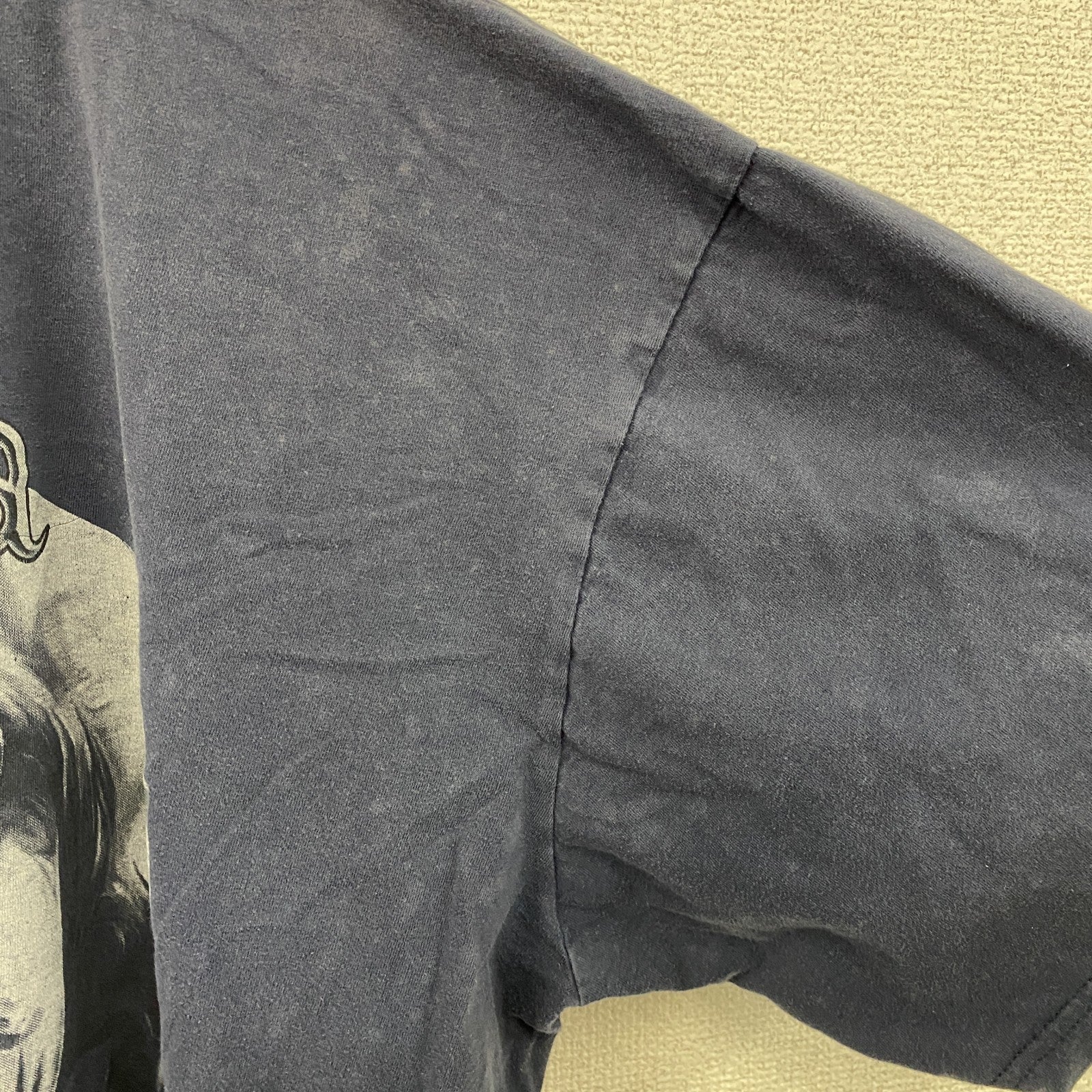 半袖プリントTシャツ　アニマルT　ゾウ　ヴィンテージ　紺　ネイビー　3XLサイズ　古着