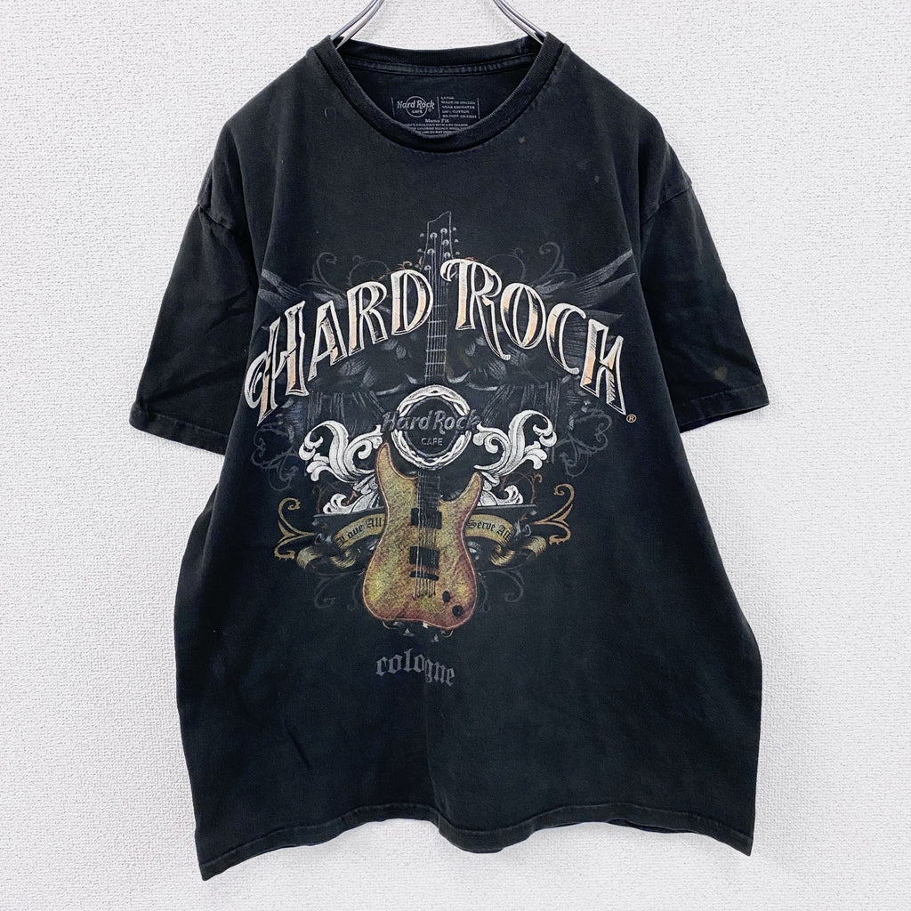 Hard Rock Cafe　ハードロックカフェ　半袖プリントTシャツ　黒　ブラック　Lサイズ　古着