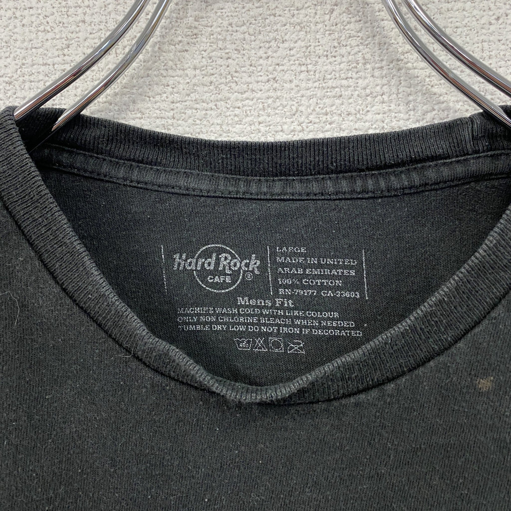 Hard Rock Cafe　ハードロックカフェ　半袖プリントTシャツ　黒　ブラック　Lサイズ　古着