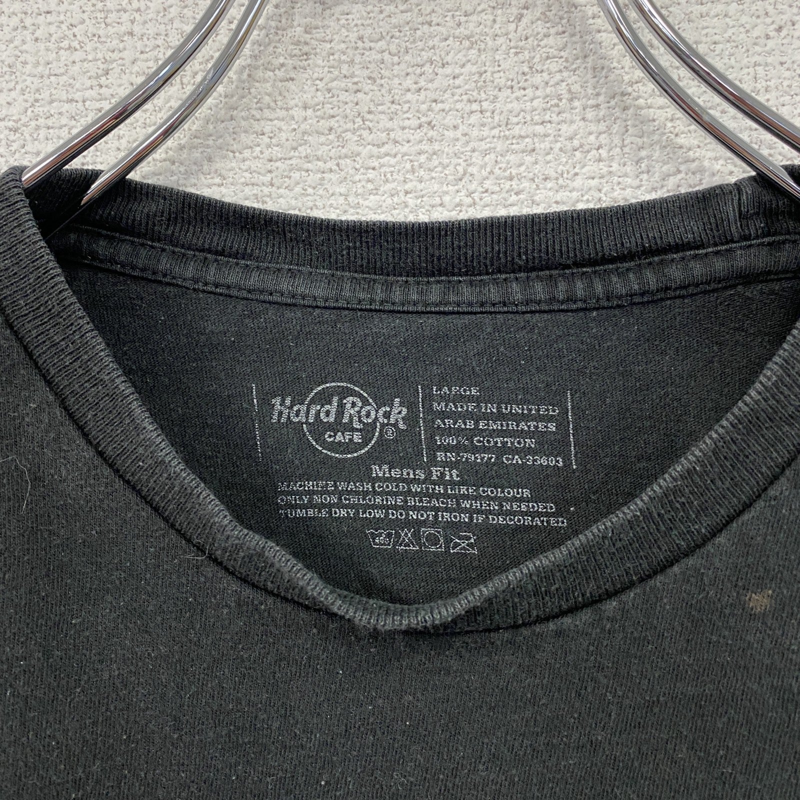 Hard Rock Cafe　ハードロックカフェ　半袖プリントTシャツ　黒　ブラック　Lサイズ　古着