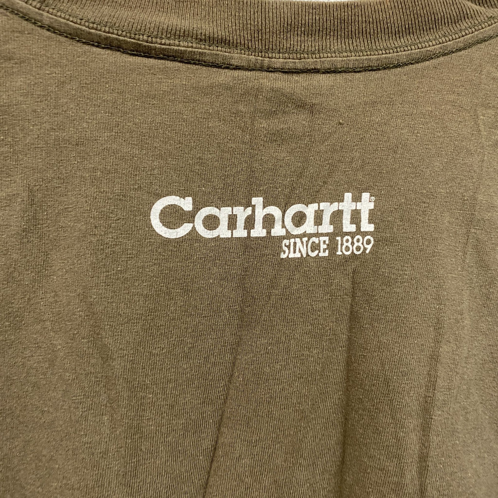 Carhartt　カーハート　長袖Tシャツ/ロンT　茶色　ブラウン　XLサイズ　古着